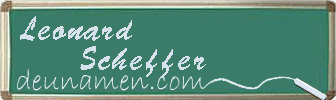 Leonard Scheffer Visitenkarte